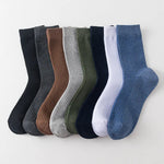 Fall Caviar Ribbed 100% Cotton Mens Socks | Hypoallergenic - Allergy Friendly - Naturally Free