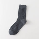 Fall Caviar Ribbed 100% Cotton Mens Socks | Hypoallergenic - Allergy Friendly - Naturally Free