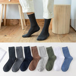 Fall Caviar Ribbed 100% Cotton Mens Socks | Hypoallergenic - Allergy Friendly - Naturally Free