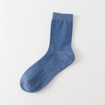 Fall Caviar Ribbed 100% Cotton Mens Socks | Hypoallergenic - Allergy Friendly - Naturally Free