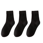 Fall Foilage 3 Pcs Solid Cotton Womens Socks | Hypoallergenic - Allergy Friendly - Naturally Free