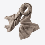 Figgy Bliss Ribbed Cashmere Womens Scarf | Hypoallergenic - Allergy Friendly - Naturally Free