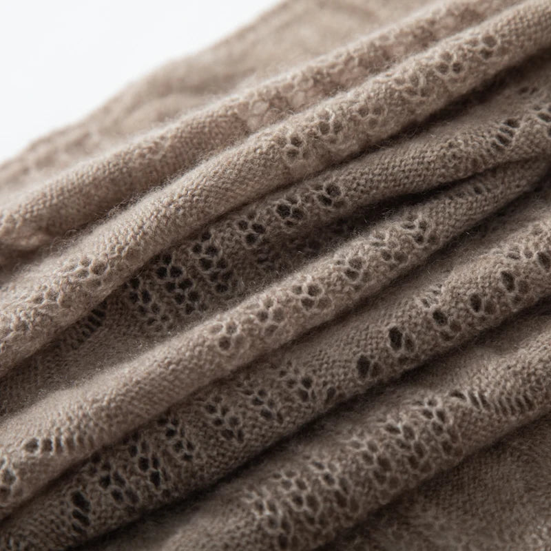 Figgy Bliss Ribbed Cashmere Womens Scarf | Hypoallergenic - Allergy Friendly - Naturally Free