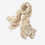 Figgy Bliss Ribbed Cashmere Womens Scarf | Hypoallergenic - Allergy Friendly - Naturally Free