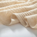 Figgy Bliss Ribbed Cashmere Womens Scarf | Hypoallergenic - Allergy Friendly - Naturally Free