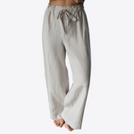 Flax Tranquility Wide 100% Linen Lounge Pants | Hypoallergenic - Allergy Friendly - Naturally Free