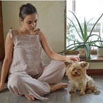 Flax Tranquility Wide 100% Linen Lounge Pants | Hypoallergenic - Allergy Friendly - Naturally Free