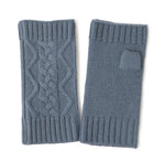 Frosty Chic Fingerless Knit Cashmere Womens Gloves | Hypoallergenic - Allergy Friendly - Naturally Free