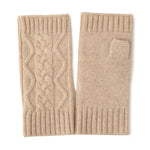 Frosty Chic Fingerless Knit Cashmere Womens Gloves | Hypoallergenic - Allergy Friendly - Naturally Free