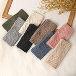 Frosty Chic Fingerless Knit Cashmere Womens Gloves | Hypoallergenic - Allergy Friendly - Naturally Free