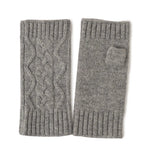 Frosty Chic Fingerless Knit Cashmere Womens Gloves | Hypoallergenic - Allergy Friendly - Naturally Free