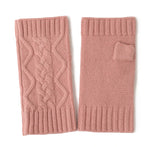 Frosty Chic Fingerless Knit Cashmere Womens Gloves | Hypoallergenic - Allergy Friendly - Naturally Free