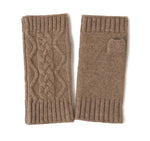 Frosty Chic Fingerless Knit Cashmere Womens Gloves | Hypoallergenic - Allergy Friendly - Naturally Free