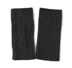 Frosty Chic Fingerless Knit Cashmere Womens Gloves | Hypoallergenic - Allergy Friendly - Naturally Free