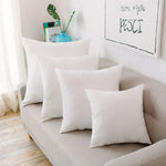 Frosty Meadow 100% Cotton Feather Pillow Throw Insert | Hypoallergenic - Allergy Friendly - Naturally Free