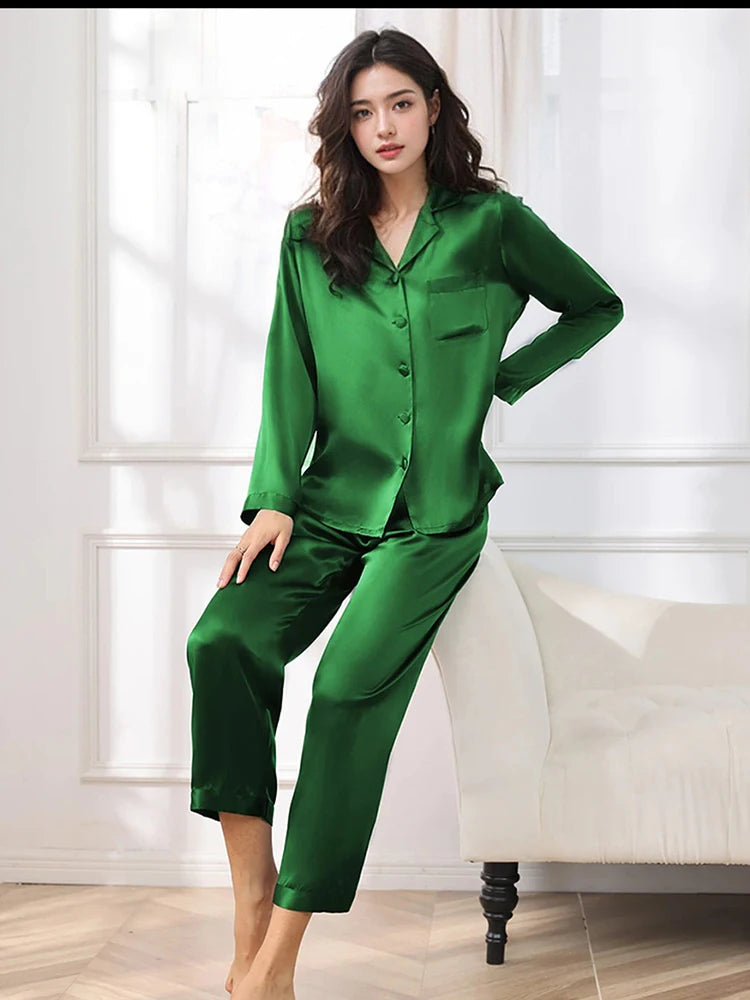 Fuchsia Comfort 16MM 100% Mulberry Silk Pajama Set | Hypoallergenic - Allergy Friendly - Naturally Free