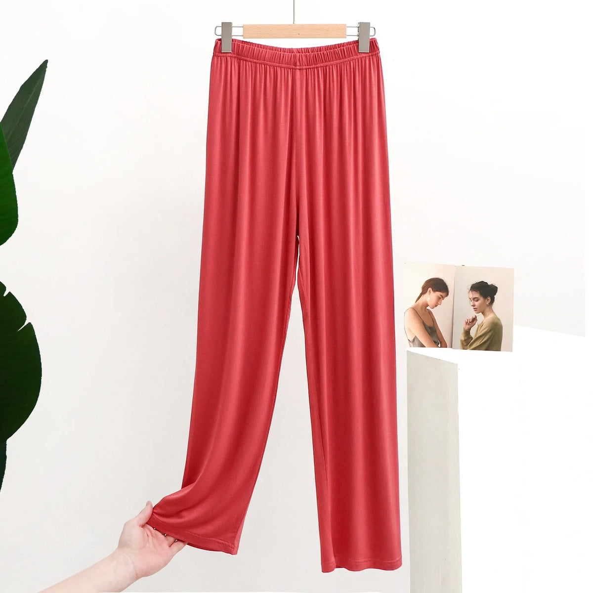 Fuchsia Serenity Viscose Womens Lounge Pants | Hypoallergenic - Allergy Friendly - Naturally Free