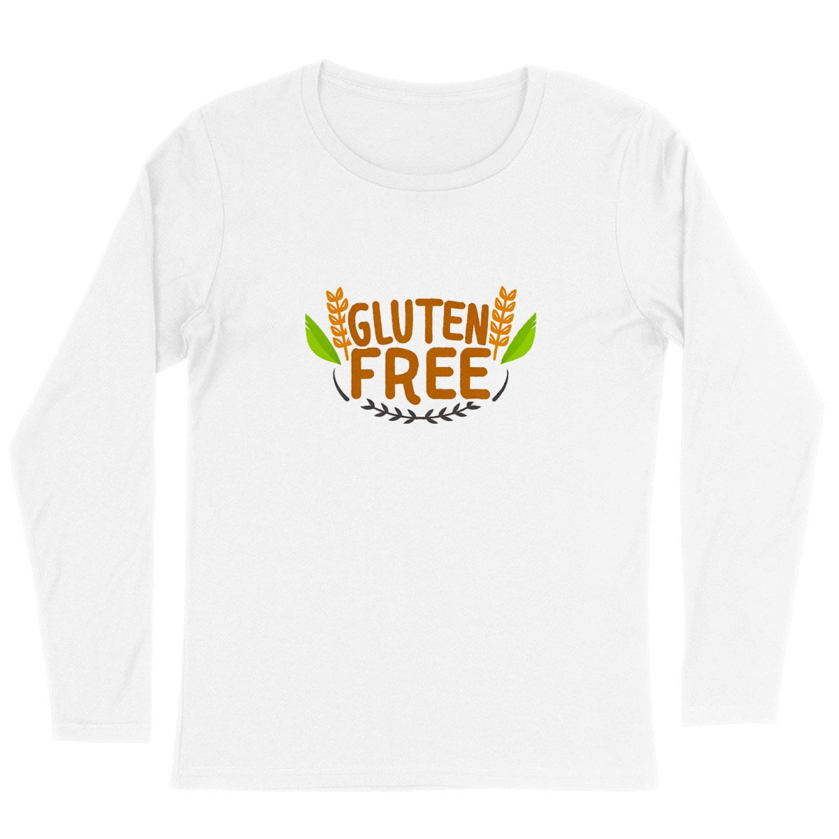 Gluten Free Long Sleeve Organic Cotton Graphic Shirt | Hypoallergenic - Allergy Friendly - Naturally Free