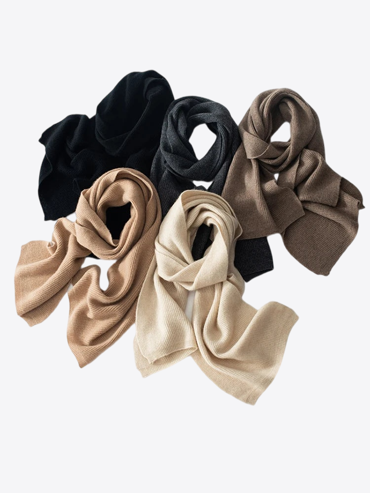 Golden Harvest Knit Cashmere Womens Scarf | Hypoallergenic - Allergy Friendly - Naturally Free