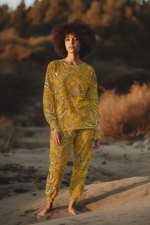 Golden Sunrise 100% Cotton Pajama Set | Hypoallergenic - Allergy Friendly - Naturally Free