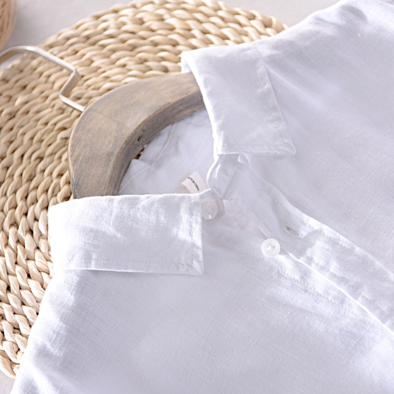 Gray Skies 100% Linen Long Sleeved Men's Shirt | Hypoallergenic - Allergy Friendly - Naturally Free