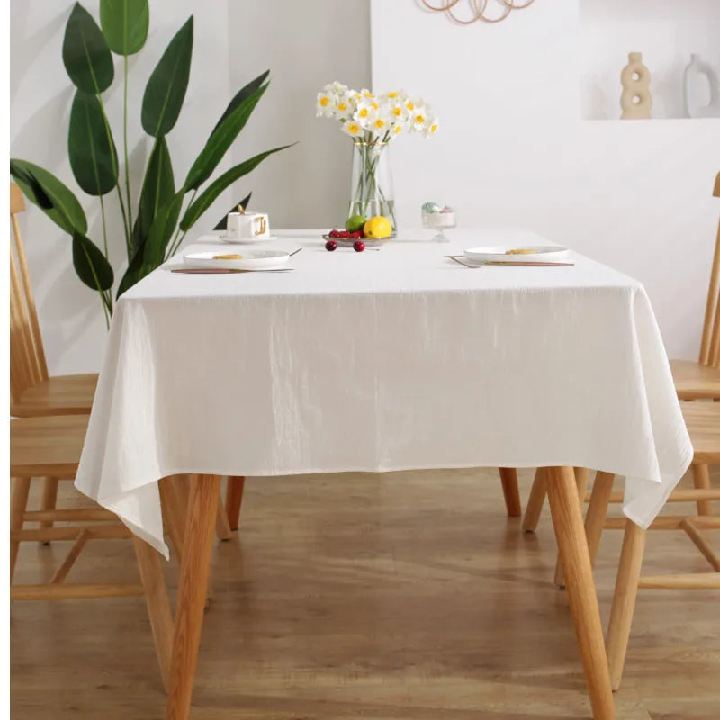 Green Leaf 100% Cotton Table Cloth | Hypoallergenic - Allergy Friendly - Naturally Free