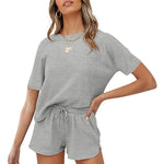 Green Pastures Ribbed Cotton Loungewear Set | Hypoallergenic - Allergy Friendly - Naturally Free