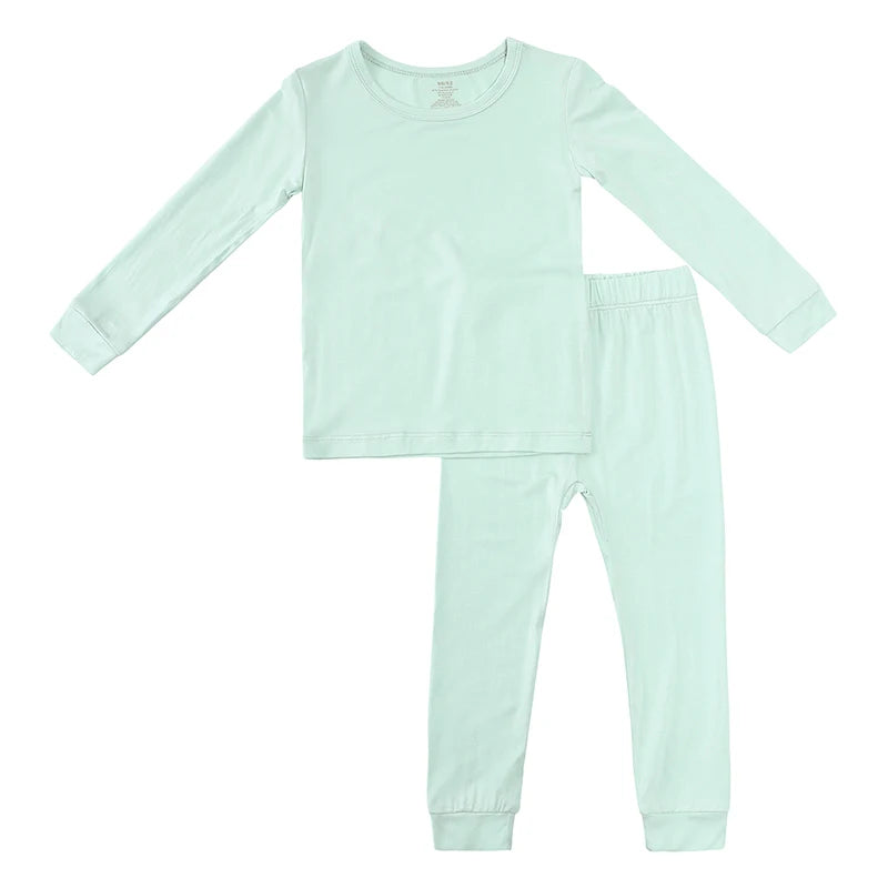 Green Trees 2 Pcs Bamboo Kids Baby Pajamas | Hypoallergenic - Allergy Friendly - Naturally Free