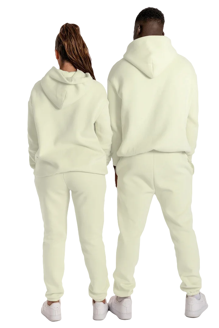 2Pcs 100% Organic Cotton Hoodie Set