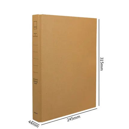 Natural Elements 2 Ring Document Kraft Paper Binder