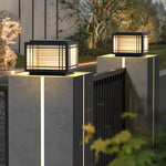 Main Gate Solar Pillar Light Solar Powered Garden Outdoor Ip65 Waterproof Post Fence Lamp Outdoor Solar Column Lights