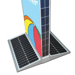 Outdoor advertising solar power signs waterproof sidewalk solar signs rechargeable solar lightbox