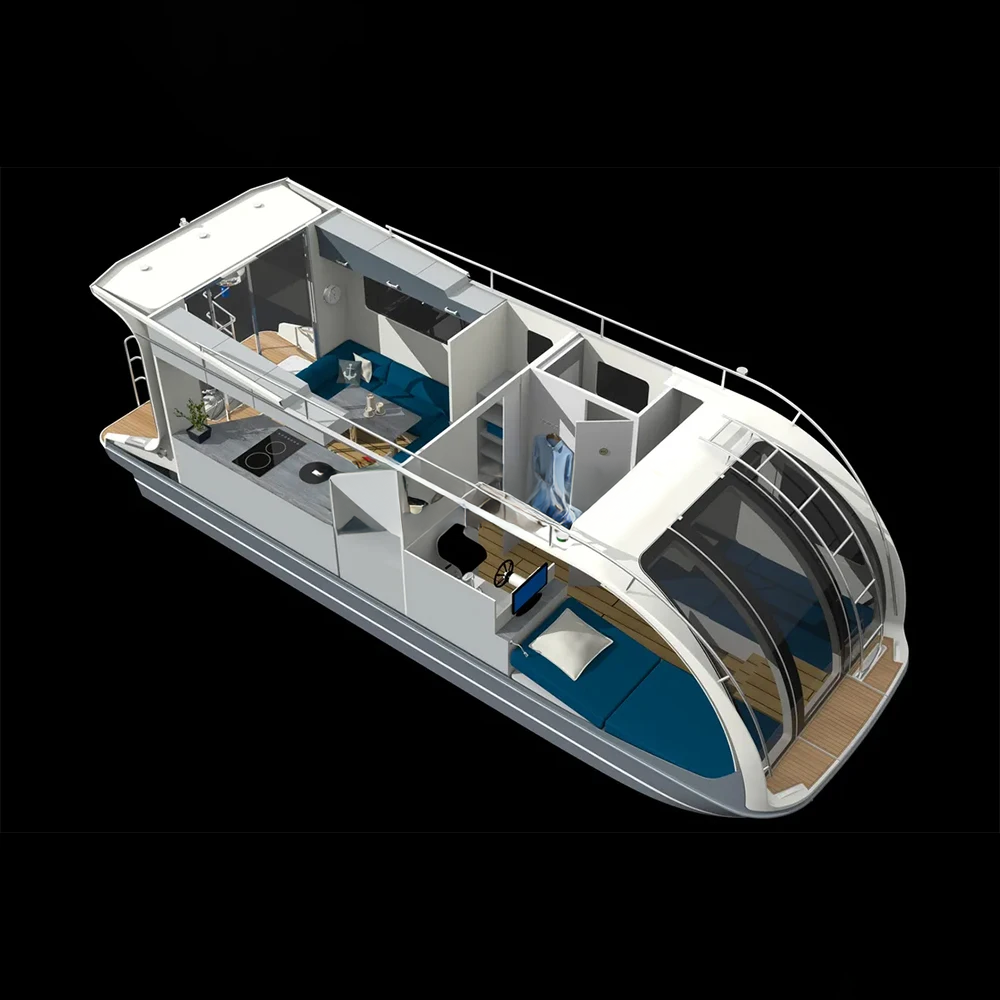 Allhouse Boat Luxury Villa Solar Powered Yacht