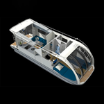 Allhouse Boat Luxury Villa Solar Powered Yacht