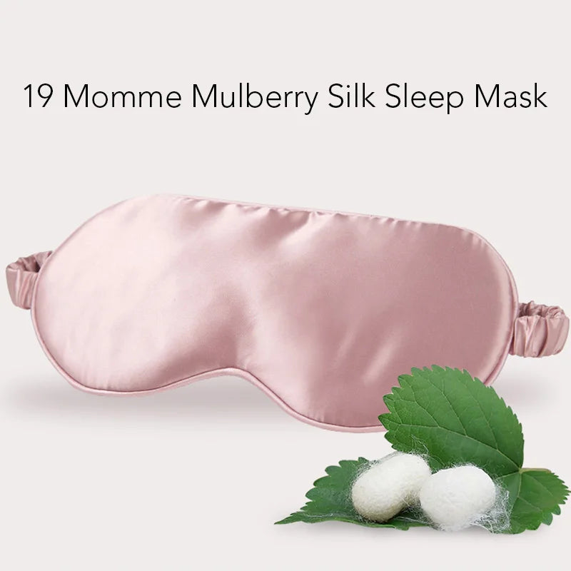 Naturally Soft 19MM 100% Mulberry Silk Sleep Mask for Men & Women