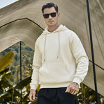 2023 New Fashion Organic Cotton Boxy Fit Men's Blank Hoodies Extra Pockets