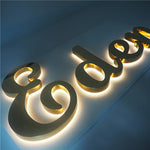 Solar House Number Light Light-up Acrylic Letters LED Backlit Letter Signage Stainless Steel Custom 3D 30 12 Advertising 1 Set