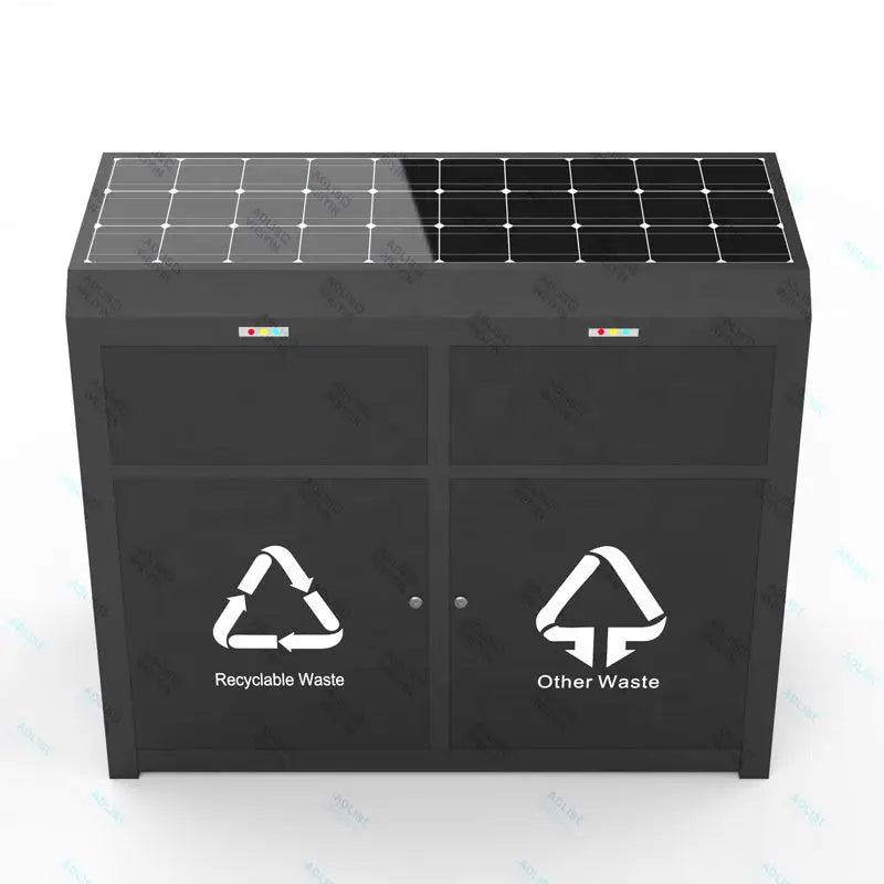 Energy Savers 2-Tier Solar Powered Disposal Bins