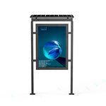 Factory Customized Design Solar Powered Smart Advertising Display Outdoor LED Light Box