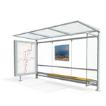 YEROO New Design Solar Stainless Steel Bus Stop Shelter For Sale