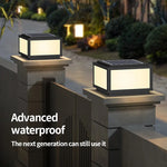 Garden Solar Outdoor Waterproof Courtyard Lights Wall GateSquare Solar Outside Light PillarLights LED