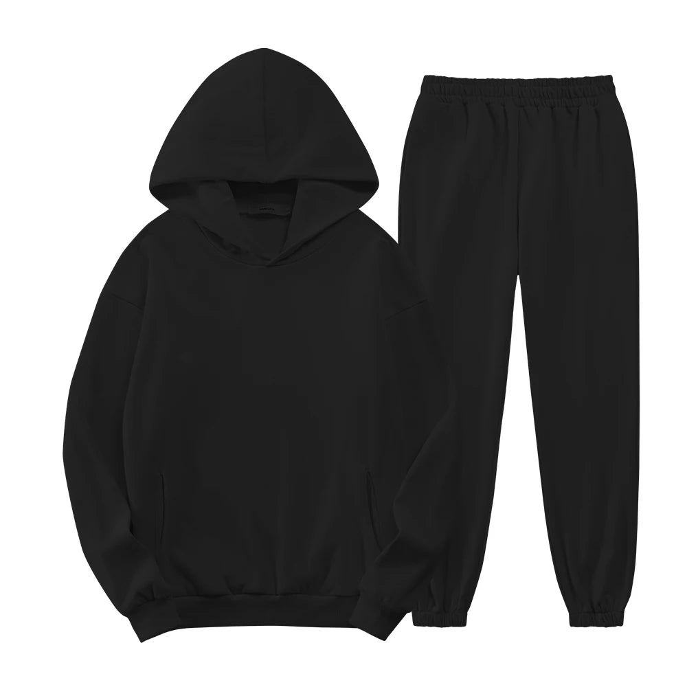 2Pcs 100% Organic Cotton Hoodie Set