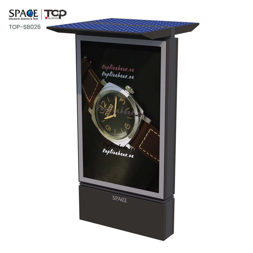 ized Double Side Rotating Solar Power Advertising Sign Board