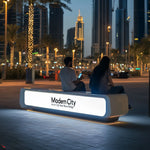 High-Tech Solar Smart Bench with Solar Charging and Modern Design