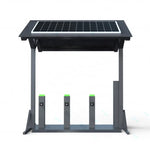 2pcs Solar Powered Charging Station For Ride Sharing Scooters