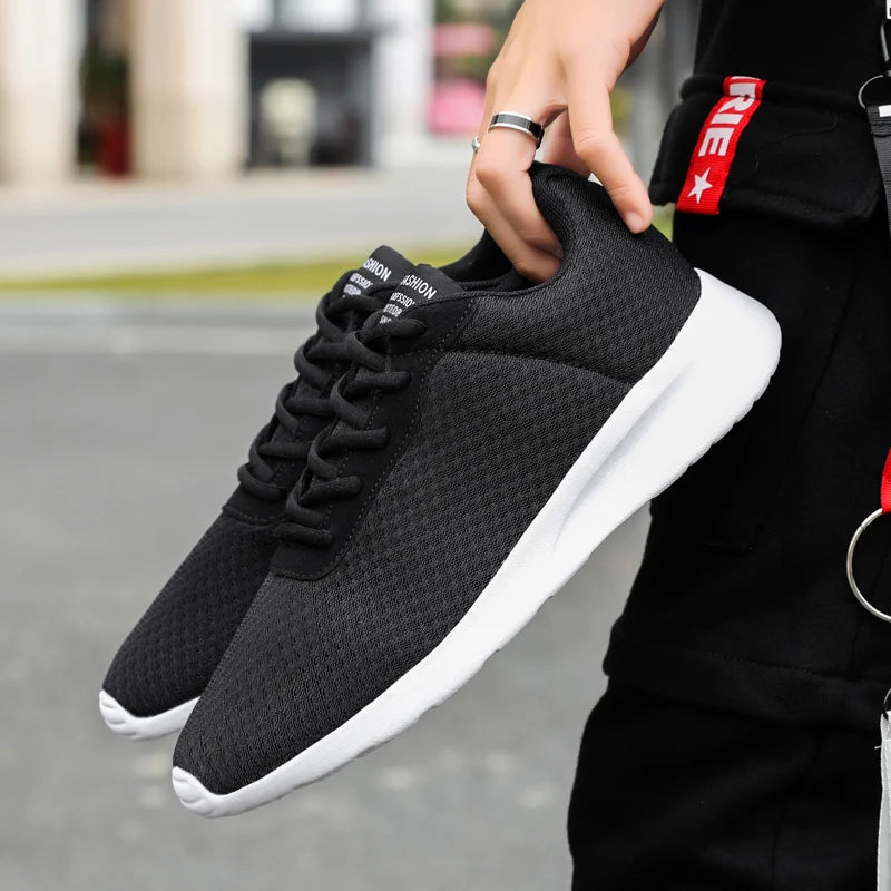 Summer Men Women Sneakers Tennis Running Sport Shoes Male Breathable Mesh Casual Sneakers Lovers Walking Trainers Shoes Plus 48