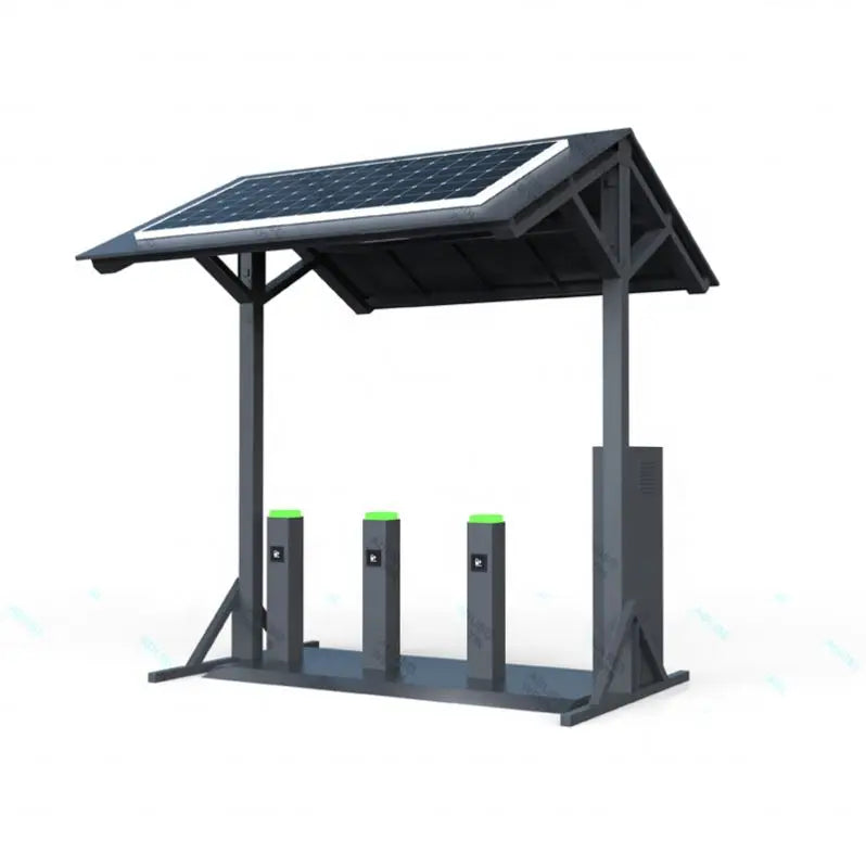 2pcs Solar Powered Charging Station For Ride Sharing Scooters