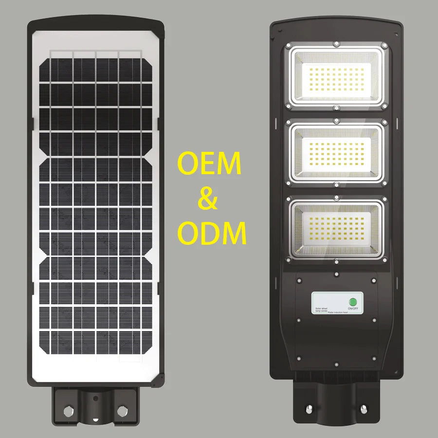 Manufacturer 50w Pole Super Bright 2000w Ip66 High Quality Outdoor Aluminum Shell Double Sided Double Sided Solar Street Light