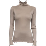 Winter Sands Slim Fit Solid Silk Womens Pullover