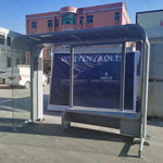 Professional Manufacturer Low Price Solar Panel Bus Stop Shelter